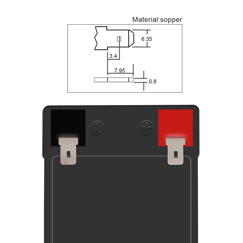 Techfine高品質12V 7AH密閉型鉛蓄電池 7.2AH UPSバッテリー