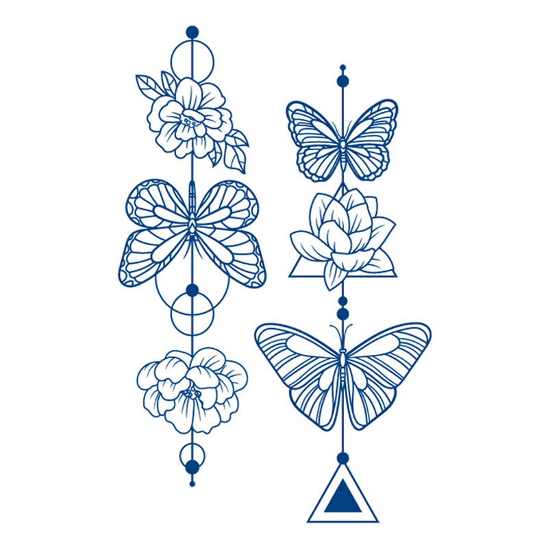 Наклейка на татуировку, 7-15 дней, размер 180*110 мм