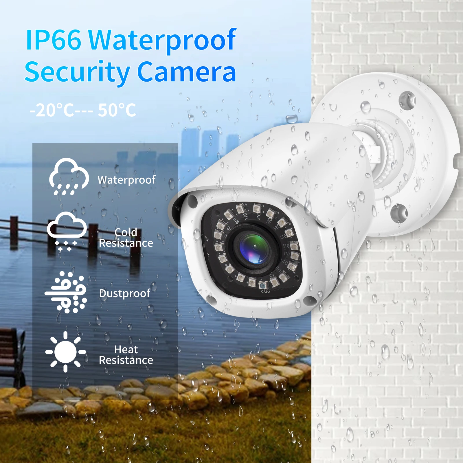 Gadinan HD 720P 1080P 5MP AHD Telecamera di Sorveglianza Cablata Domestica Visione Notturna A Infrarossi Proiettile Esterno BNC CCTV Telecamera di Sicurezza