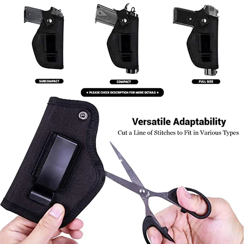 屋外モール狩猟ホルスターナイロン隠し銃ポーチグロックシグザウアーベレッタカールベルサ IWB ホルスター狩猟機器