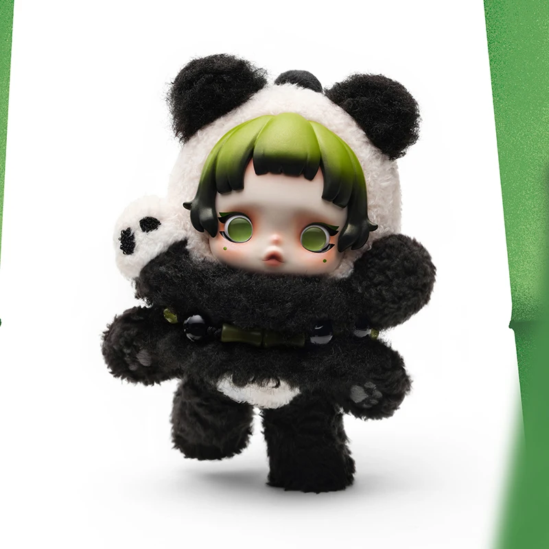 【COMBO】POP MART 1 шт. SKULLPANDA Lazy Panda Series плюшевая кукла с подвеской в виде слепых коробок + 1 шт. SKULLPANDA слепая коробка из серии Mirage