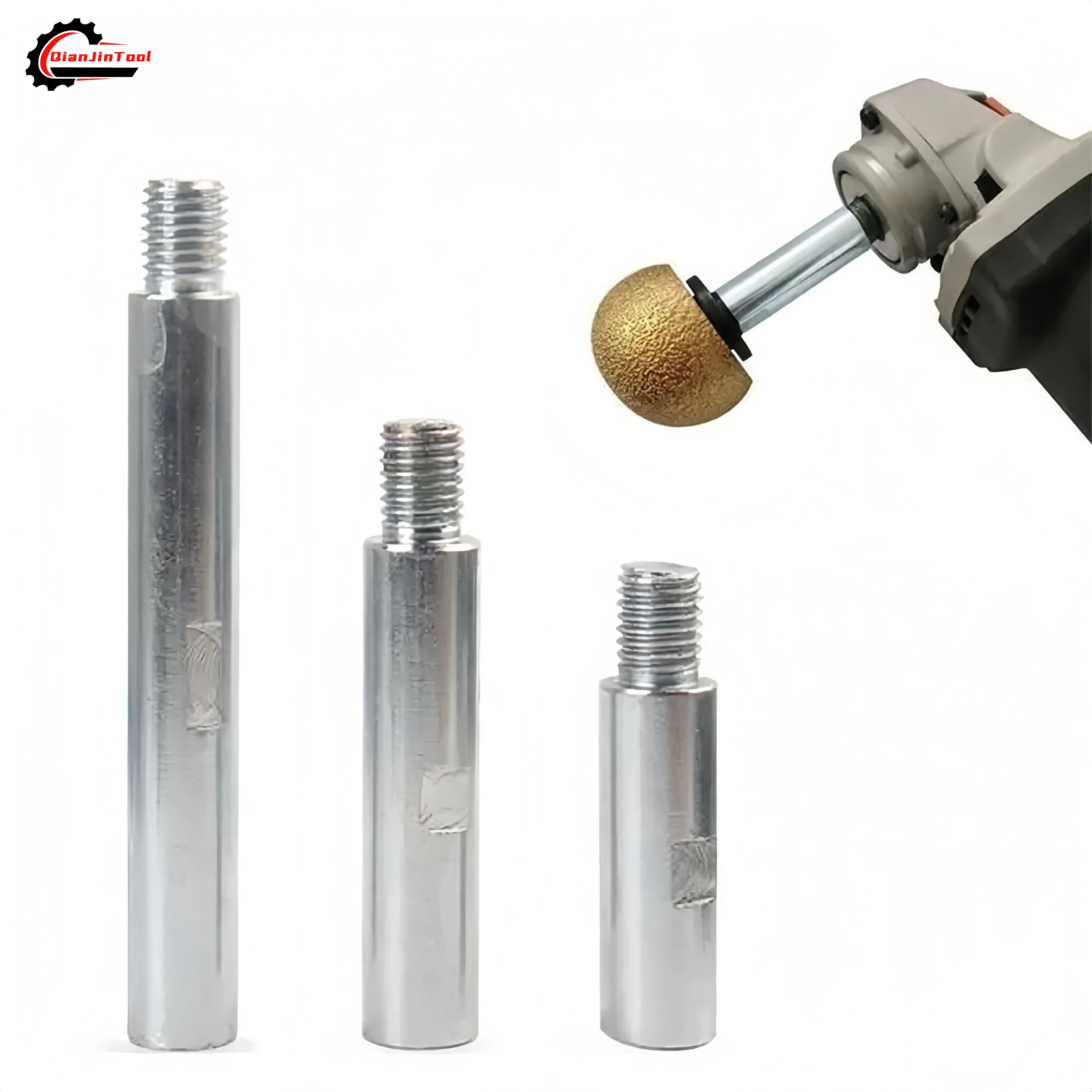 M14 rosca ângulo moedor extensão biela 75/100/140mm adaptador eixo braço polimento almofada redonda extensor alongar barra