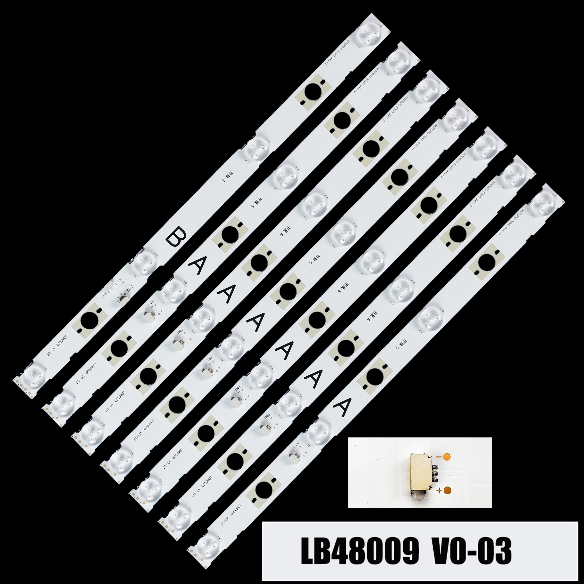 Светодиодная лента подсветки для KDL-48W650D 48WD653 48W655D LB48009 V0_03 E465853 NS6S480DND02 M30900 LSY480WN02-301 LSY480HN02-F02