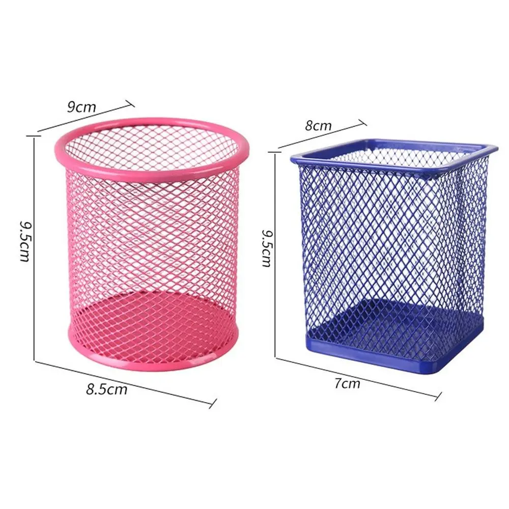 Creative Iron Storage Rack Desktop Book Pen Storage Box Large-Capacity Storage Basket Student Dormitory Sundries Storage Box