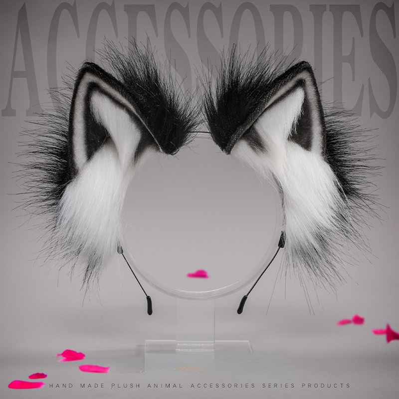 Повязка на голову с лисьими ушками, кавайные кошачьи уши, головные уборы для девочек, аксессуары для косплея, женский обруч для волос, вечерние костюмы на Хэллоуин, реквизит для ролевых игр