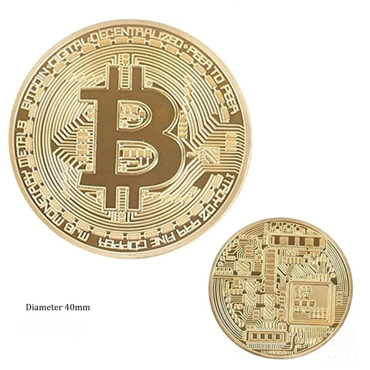 Moneda de Bitcoin chapada en oro, colección de arte coleccionable, regalo conmemorativo físico, Casascius, Metal, imitación antigua, feliz cumpleaños
