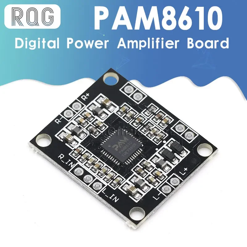 Плата цифрового усилителя мощности PAM8610 2x15 Вт, двухканальный стерео мини-усилитель мощности класса D