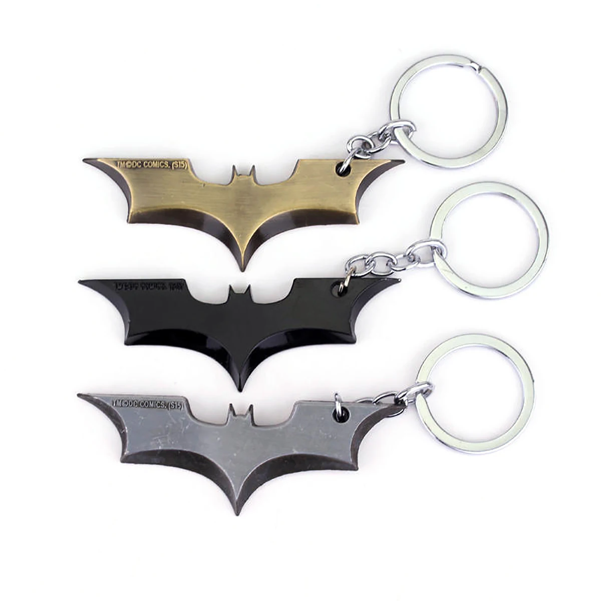 Creative Bat Darts Portachiavi in metallo Puntelli Cosplay Film Televisione Lavori Regali periferici Uomo Donna Zaino Accessori per gioielli