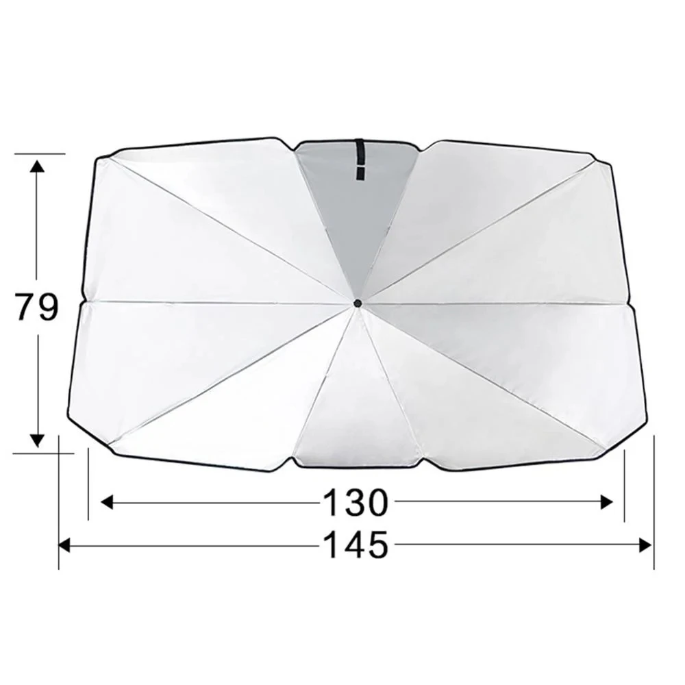 Parasol para coche, parabrisas delantero, pegamento plateado, sombrilla, resistente a los rayos UV, plegable, accesorios de protección solar para coche