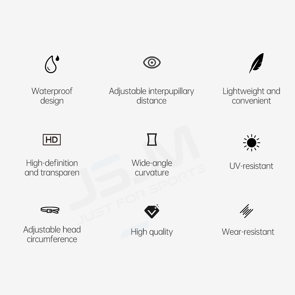JSJM 새로운 스타일 조정 가능한 전문 수영 고글 성인 수영 안경 남성 여성 전문 HD 안개 방지 실리콘 고글