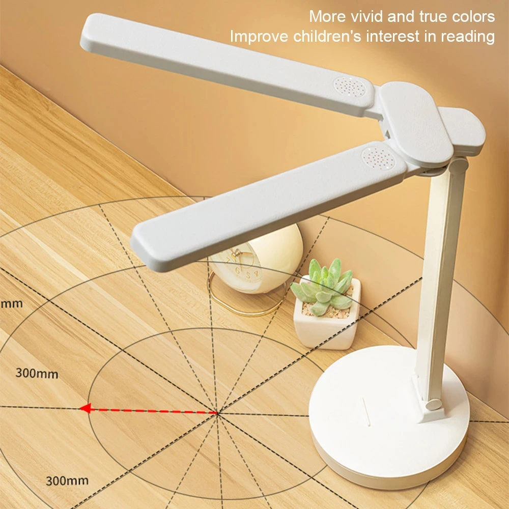LED-Schreibtischlampe, 3-stufig dimmbar, Touch-Nachtlicht, USB wiederaufladbar, Augenschutz, faltbare Tischlampe für Schlafzimmer, Nachttisch-Lesung