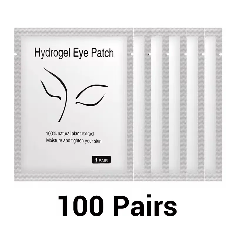 100 Paar Augenklappen, Wimpernverlängerung unter Wimpern, künstliche Wimpern, Aufkleber, Wimpernverlängerungszubehör, Patches zum Aufbau von Augenlidern