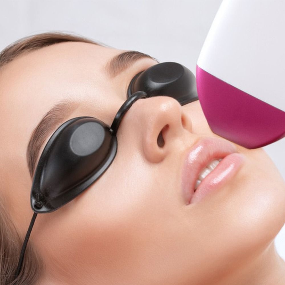 Máscara protetora de olhos a laser de silicone ajustável macio protetor ocular cosmetologia suprimentos de sol óculos de praia