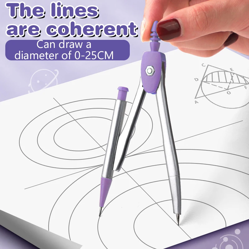 8-Piece Set Of Measuring Rules For Students Including Compass Measuring Angle Ruler Triangular Ruler Measuring And Drawing Compl