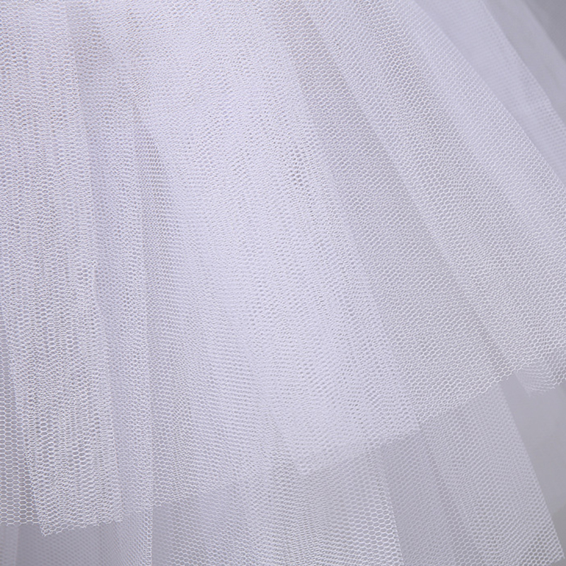 3 레이어 로리타 짧은 흰색 키즈 여자 페티코트 언더 셔츠 볼 가운 웨딩 드레스 Mariage 속옷 Crinoline