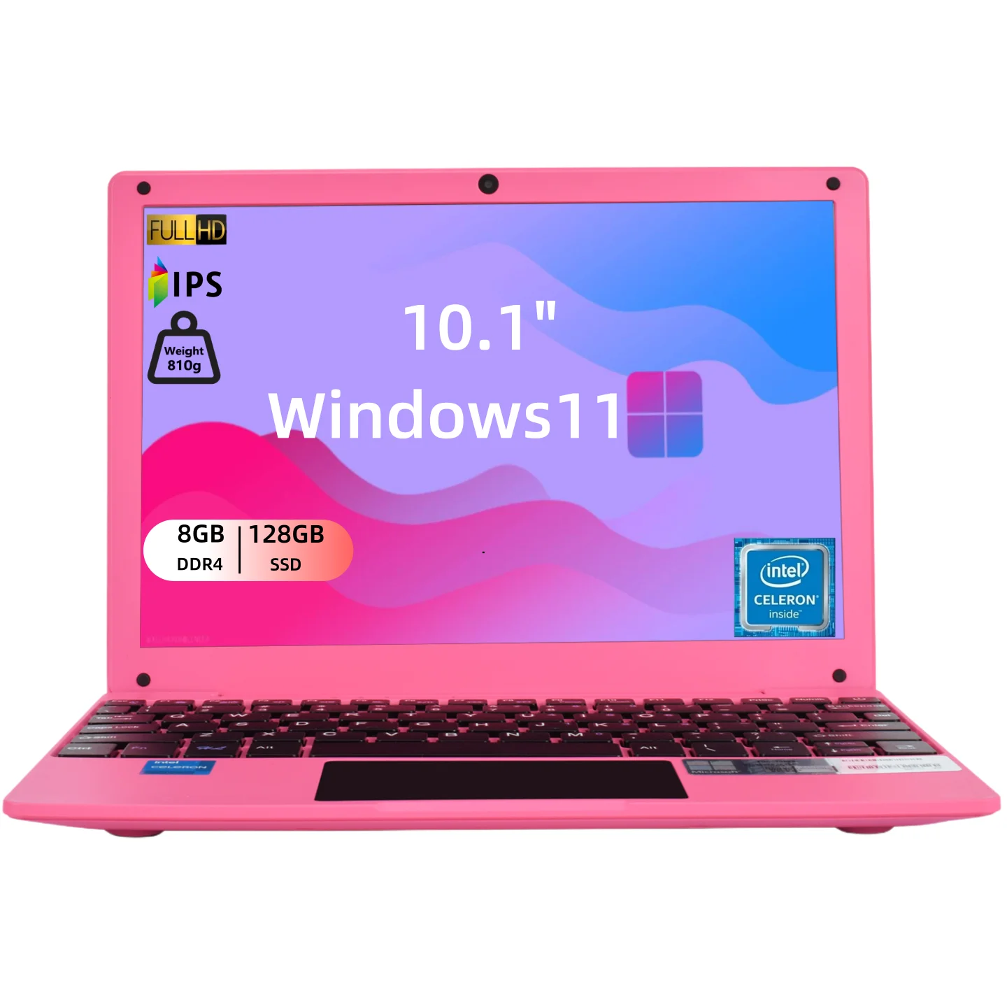 Новинка 2023 года, 10,1-дюймовый мини-ноутбук, Intel Celeron N4000, твердотельный накопитель с 8 ГБ ОЗУ, 128 ГБ, сверхпортативный ноутбук Windows 11, для студенческого бизнеса