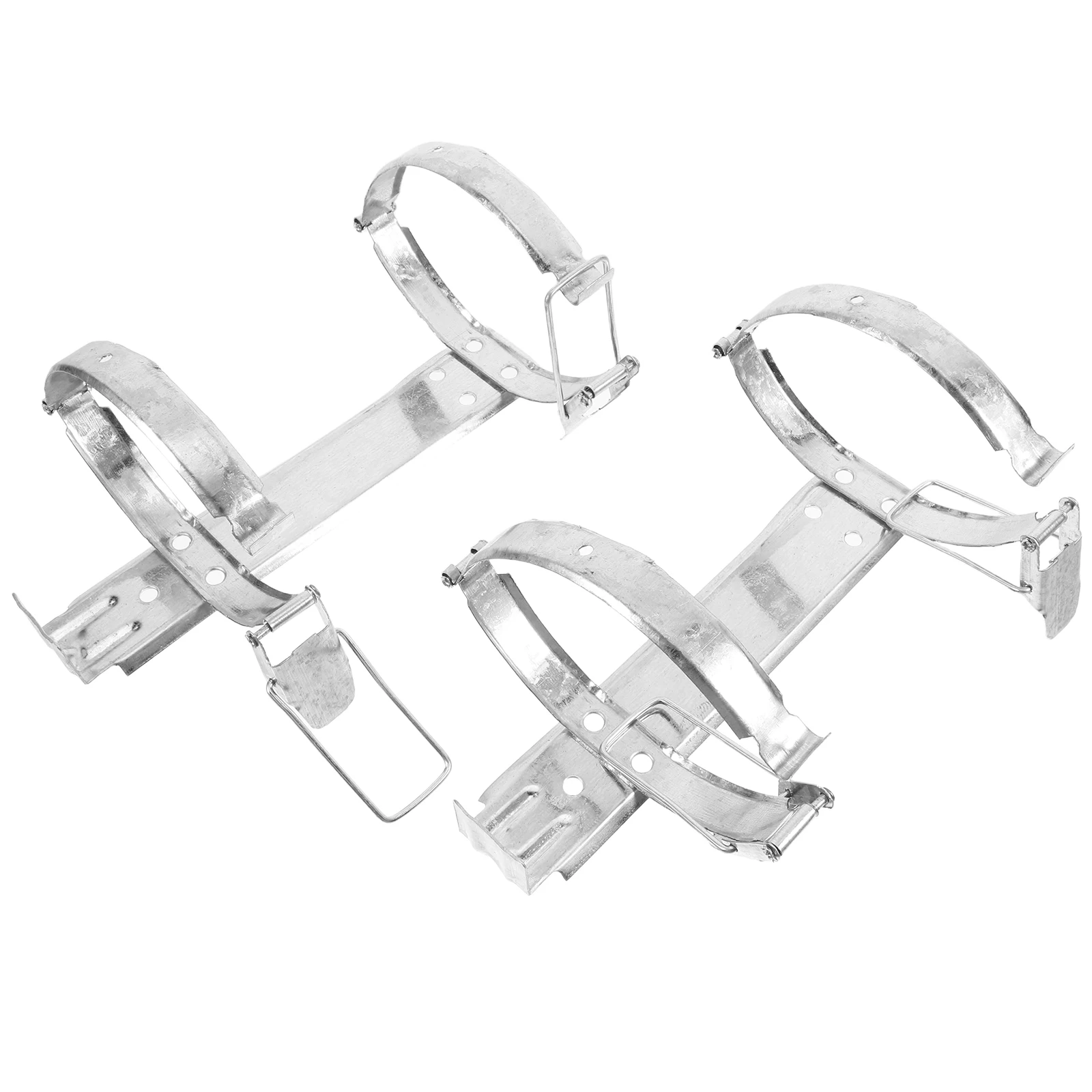 2pcs Fire Extinguisher Bracket Stainless Steel Wall Mount Holder Home Office Use Spacesaving Design Easy Installation
