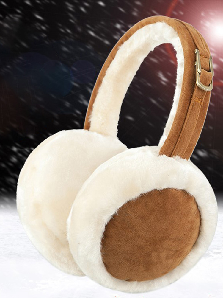 Capa auricular de pele sintética para mulheres, regalos de pelúcia, Earflap macio, Earmuff peludo, aquecedor de esqui, proteção contra frio, moda ao ar livre, inverno, novo