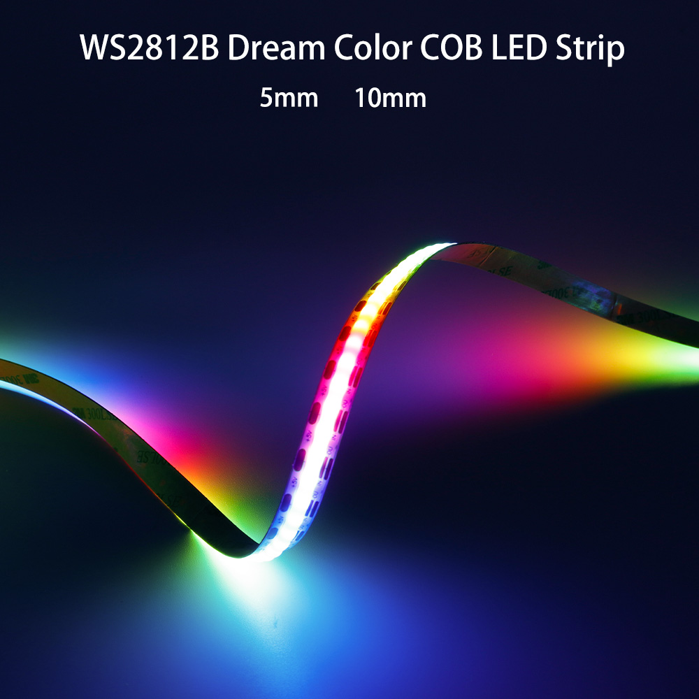 WS2812B COB RGBIC Pixel LED-Streifen, individuell adressierbar, 60/100/160 LEDs/m Licht, WS2812 Smart Pixels Dream Color Light DC5V