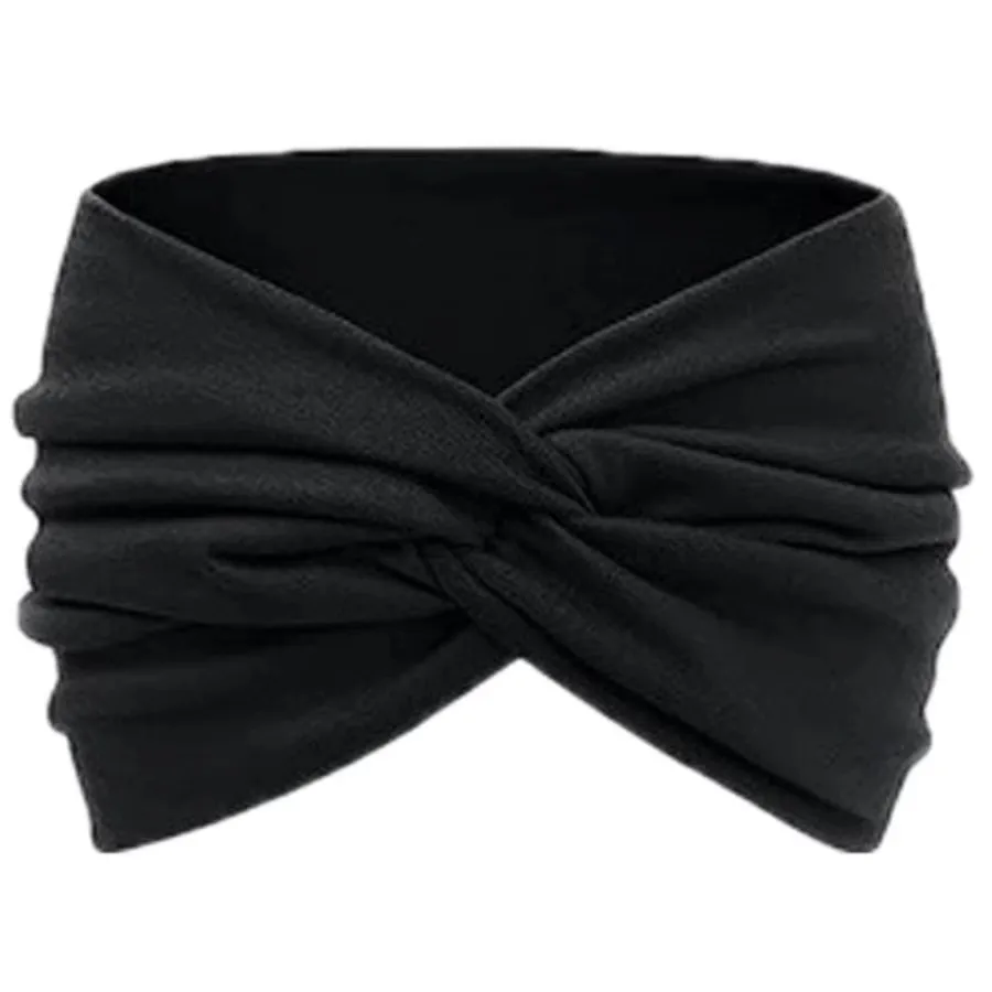 1 peça/4 peças de tiaras largas para mulheres, faixas de cabeça boho, envoltórios de cabeça de treino, elásticos sem deslizamento