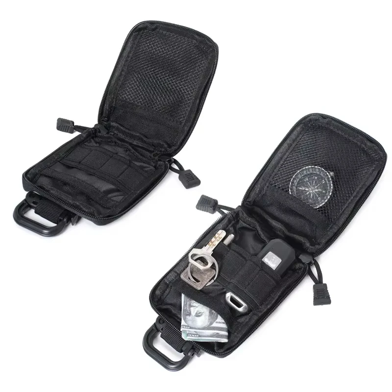 DIZETION EDC 파우치 MOLLE 레인지 백, 의료 정리함 소형 지갑, 야외 사냥 액세서리 장비