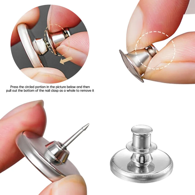 4/8Pairs Curtain Magnetic Button Detachable Curtain Fix Fastener Clip Prevent Light Adjustment Window Screen Close Magnet Buckle