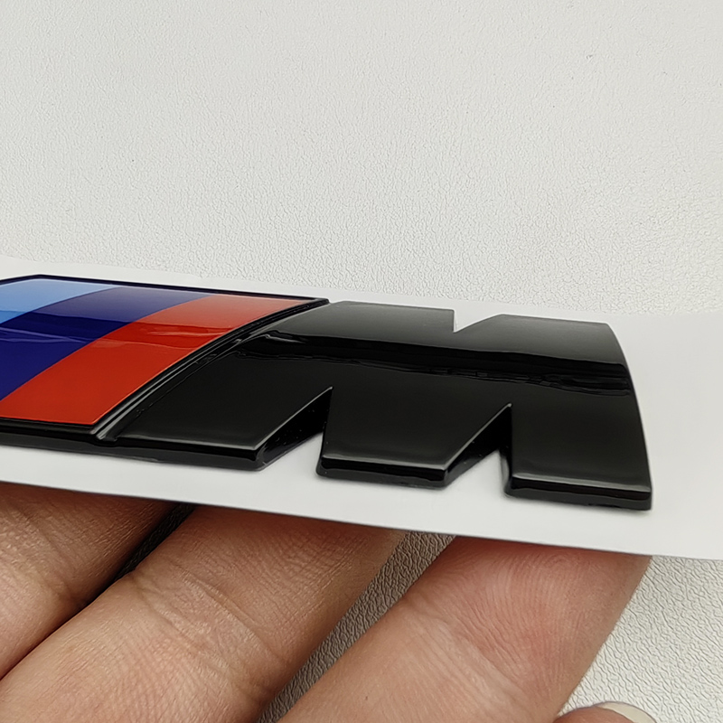3D ABS Czarne logo M Emblemat Błotnik samochodowy Naklejka na bagażnik Do BMW E39 E46 E36 E90 G20 G30 E60 G22 F30 F10 X3 X5 X6 M Akcesoria
