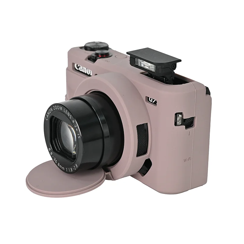 Funda de silicona de goma suave G7X3 G7X2 para Canon Powershot G7XII G7X II G7X Mark 2 G7X Mark III G7XIII con Protector de lente