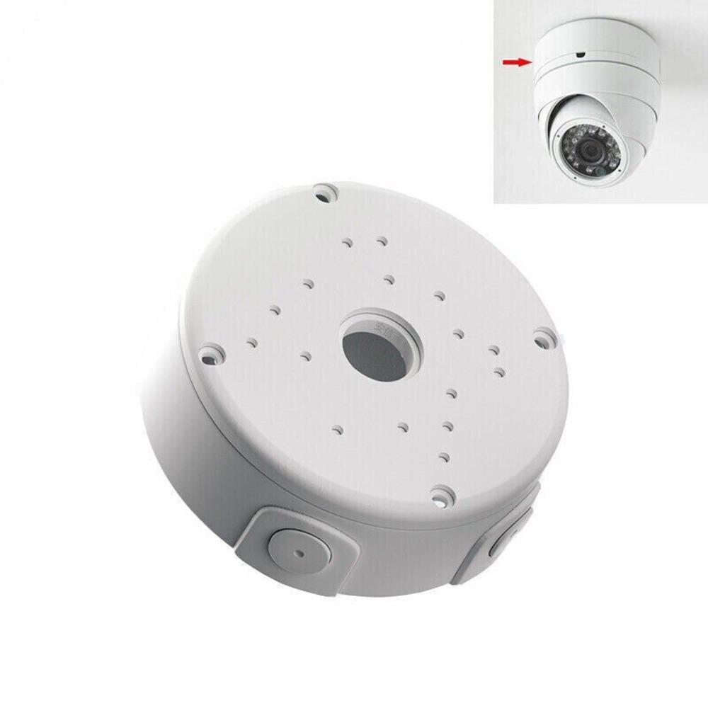 Durable White Plastic CCTV Camera Junction Box Waterproof Universal Cable Deep Base Wall Space Stand Surveillance Dome Brackets