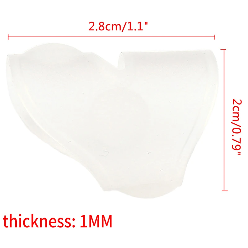 Herramienta de corrección de uñas encarnadas de silicona, Invisible, tratamiento de uñas encarnadas, Clip de alisado elástico, Brace, herramienta de pedicura, 2 piezas