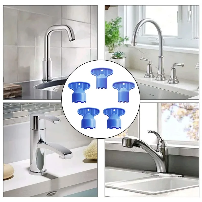 ใหม่ 5 ชิ้นพลาสติกก๊อกน้ํา Aerator เปลี่ยนเครื่องมือ Spanner สําหรับ Aerator ประแจสุขภัณฑ์ก๊อกน้ํา Inflator กรองเครื่องมือ
