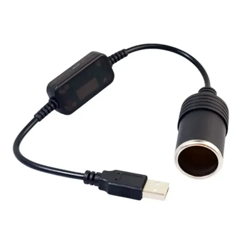 1pc 5V 2A USB Naar 12V Sigarettenaansteker USB Man-vrouw Sigarettenaansteker Adapter converter Auto Elektronica Accessoires