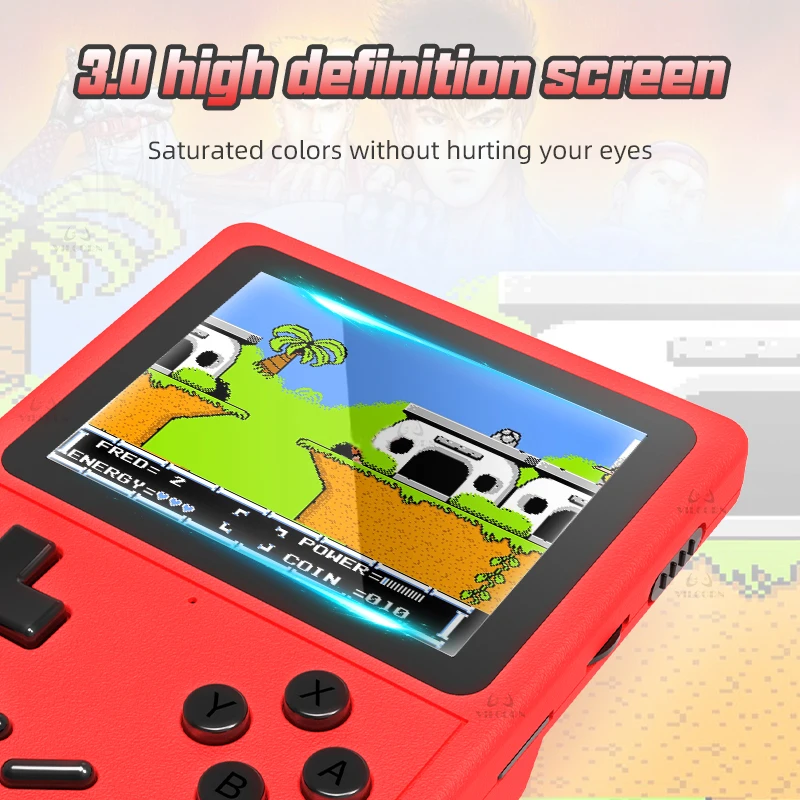Reproductor de juegos portátil GB300, pantalla de 3,0 pulgadas, consola de videojuegos para TV, salida AV, consola de juegos Retro integrada, 8G, más de 6000 juegos