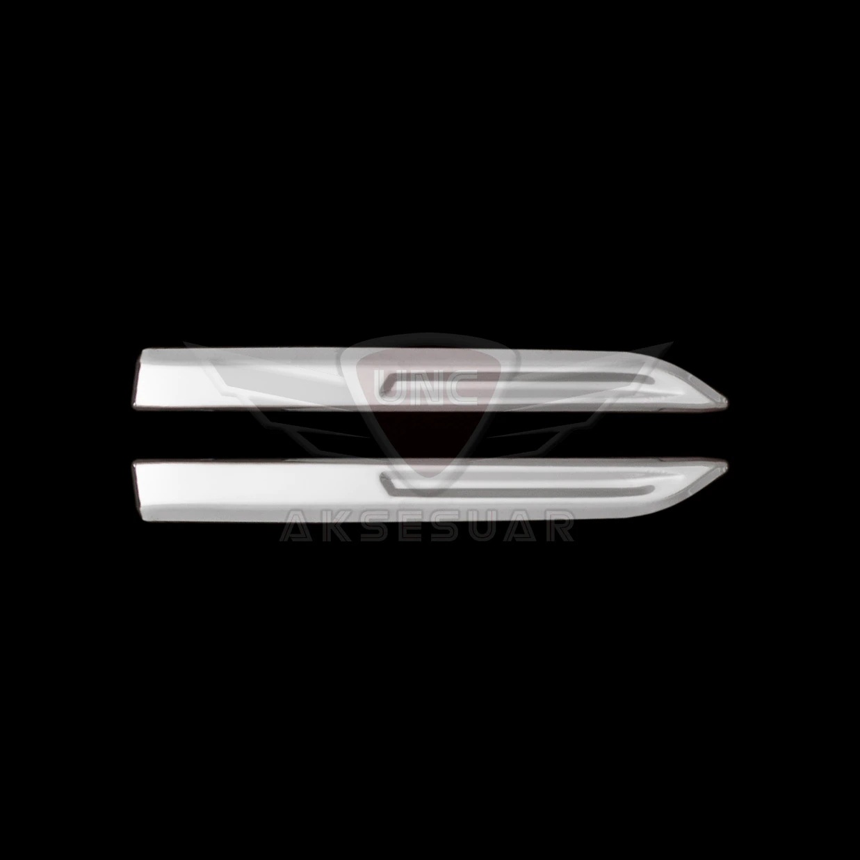 2PCS Fender Lencana Sayap Samping Krom Tahan Karat untuk Renault Koleos Twingo Scenic Megane Fluence Clio