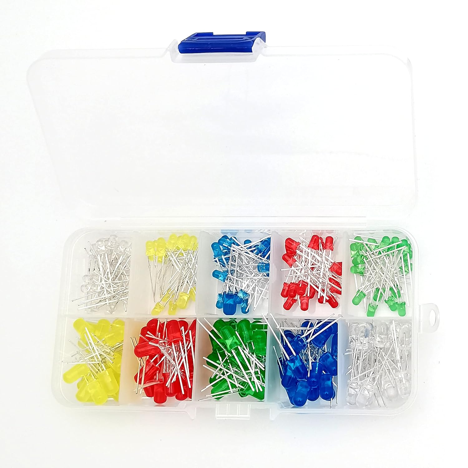 led Resistor kit 600Pcs 30 Values 1/4W Resistor Kit + 200Pcs 5Colors 3mm&5mm LED Light Emitting Diode for Arduino Projects