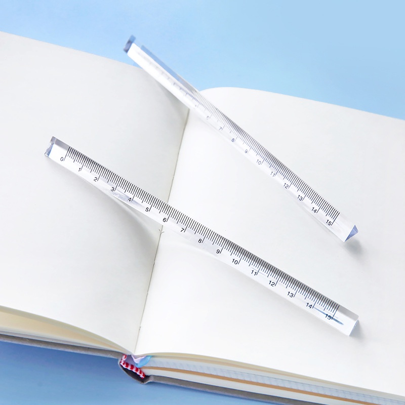 Transparent Triangle Ruler 15 Cm Kawaii Accessories Stationery School Supplies Student Rulers