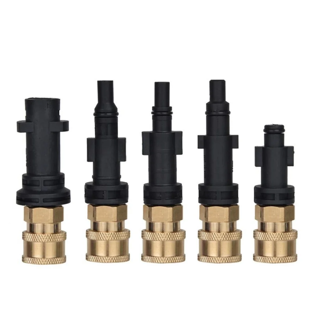 Adaptador de pistola de lavado a presión Tot, boquilla de conector de enganche rápido de 1/4 "para Karcher LAVOR AR Blue Nilfisk M22