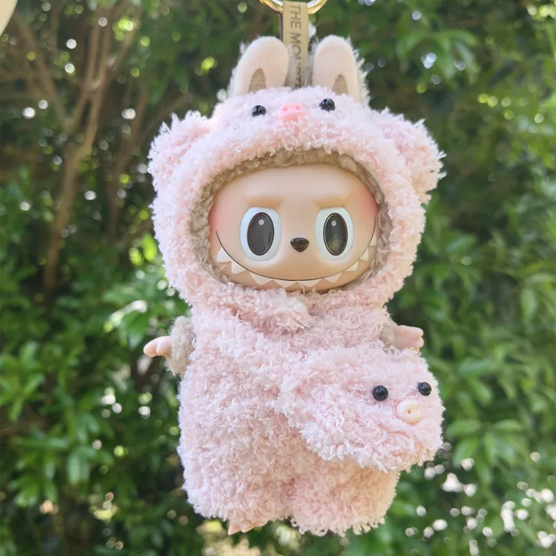 17 ซม.น่ารัก Mini Plush ตุ๊กตาเสื้อผ้าชุดอุปกรณ์เสริมสําหรับเกาหลี Kpop Exo Labubu Idol ตุ๊กตาหมี Jumpsuit เสื้อผ้า DIY เด็กของขวัญ