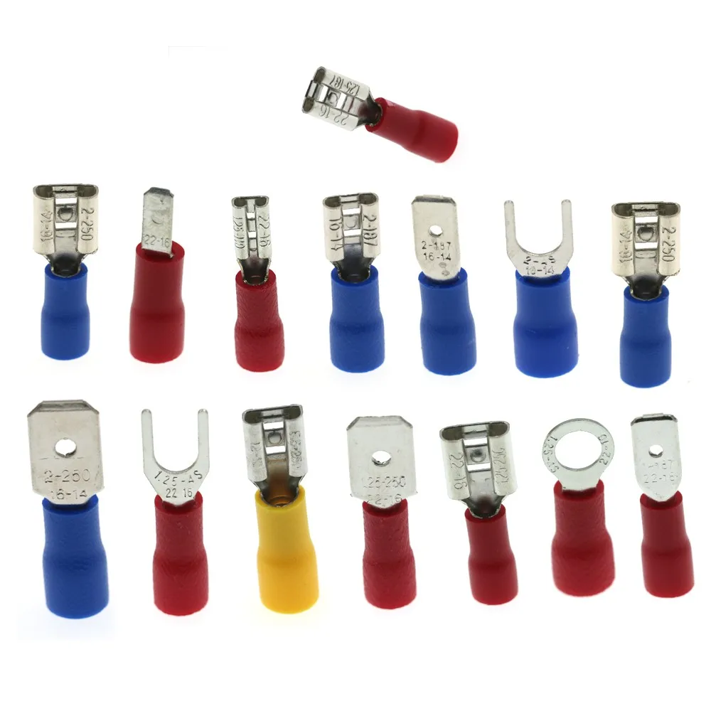 280pcs Wire Connector Kit Male Female Insulated Terminals Cold Crimp Terminals Assorted Crimp Terminals Spade Butt Connector Kit