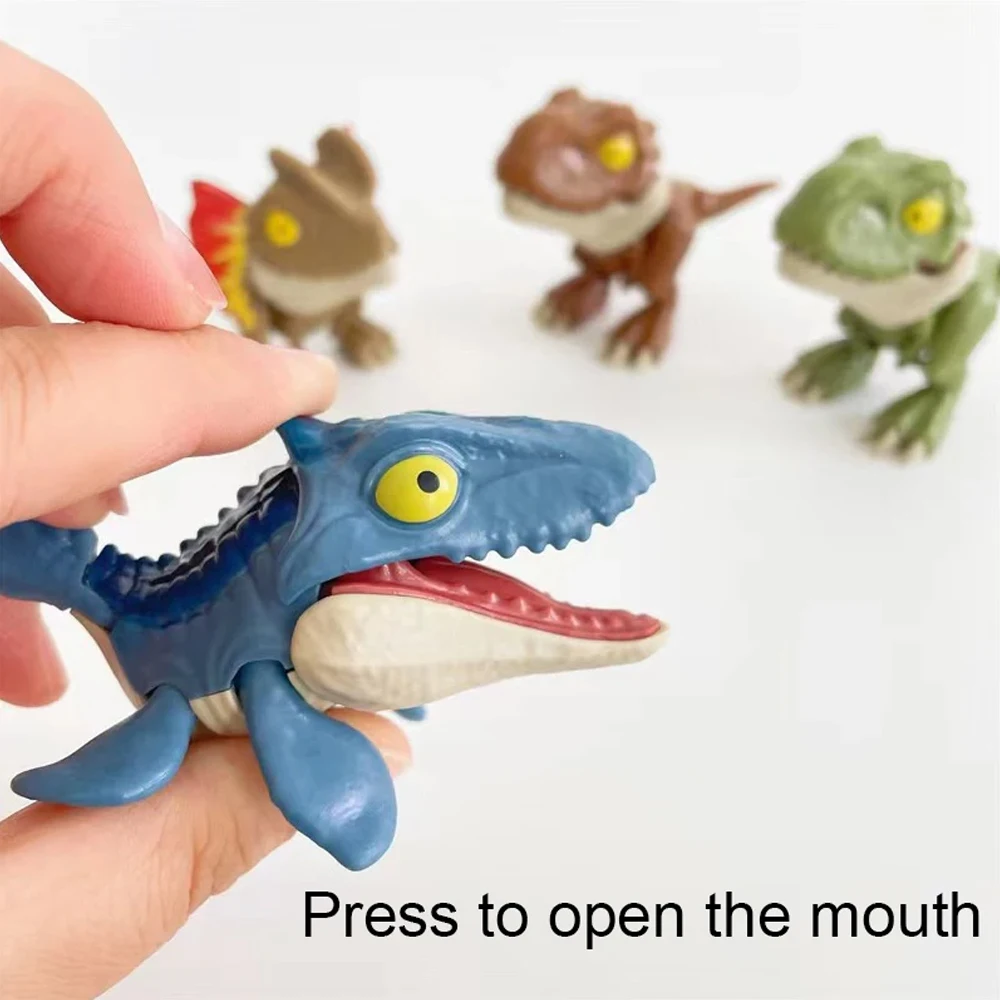 5/6/8PCSCute Finger Dinosaurs Set - Multiple Play Ways & Styles, simulazione realistica per il divertimento creativo e l'istruzione dei bambini