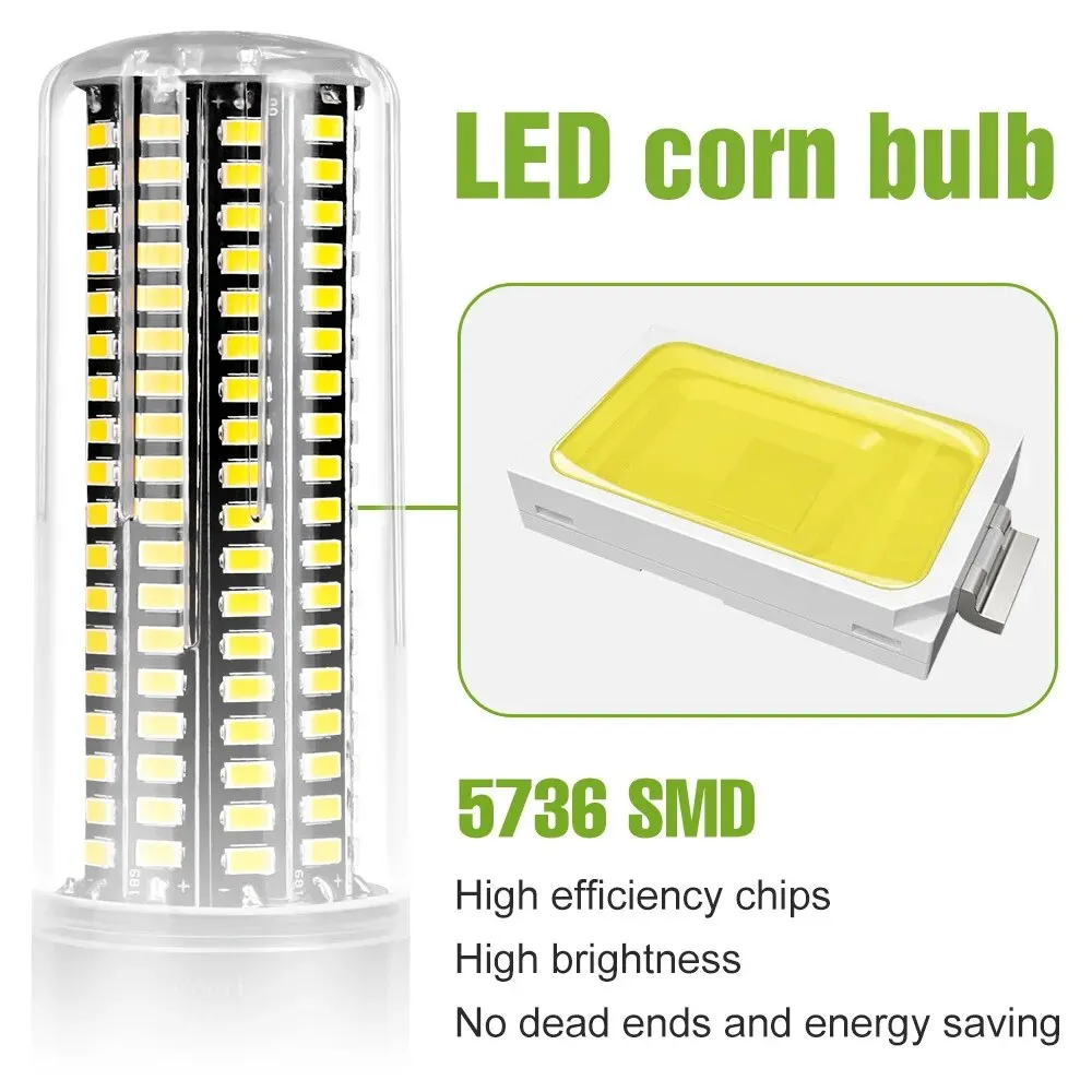 Lampadina LED E27 E14 Lampada a mais B22 Lampadari a soffitto 3,5W 5W 7W 9W 12W 15W 20W Bianco freddo/caldo Nessun sfarfallio AC85-265V 5736 SMD