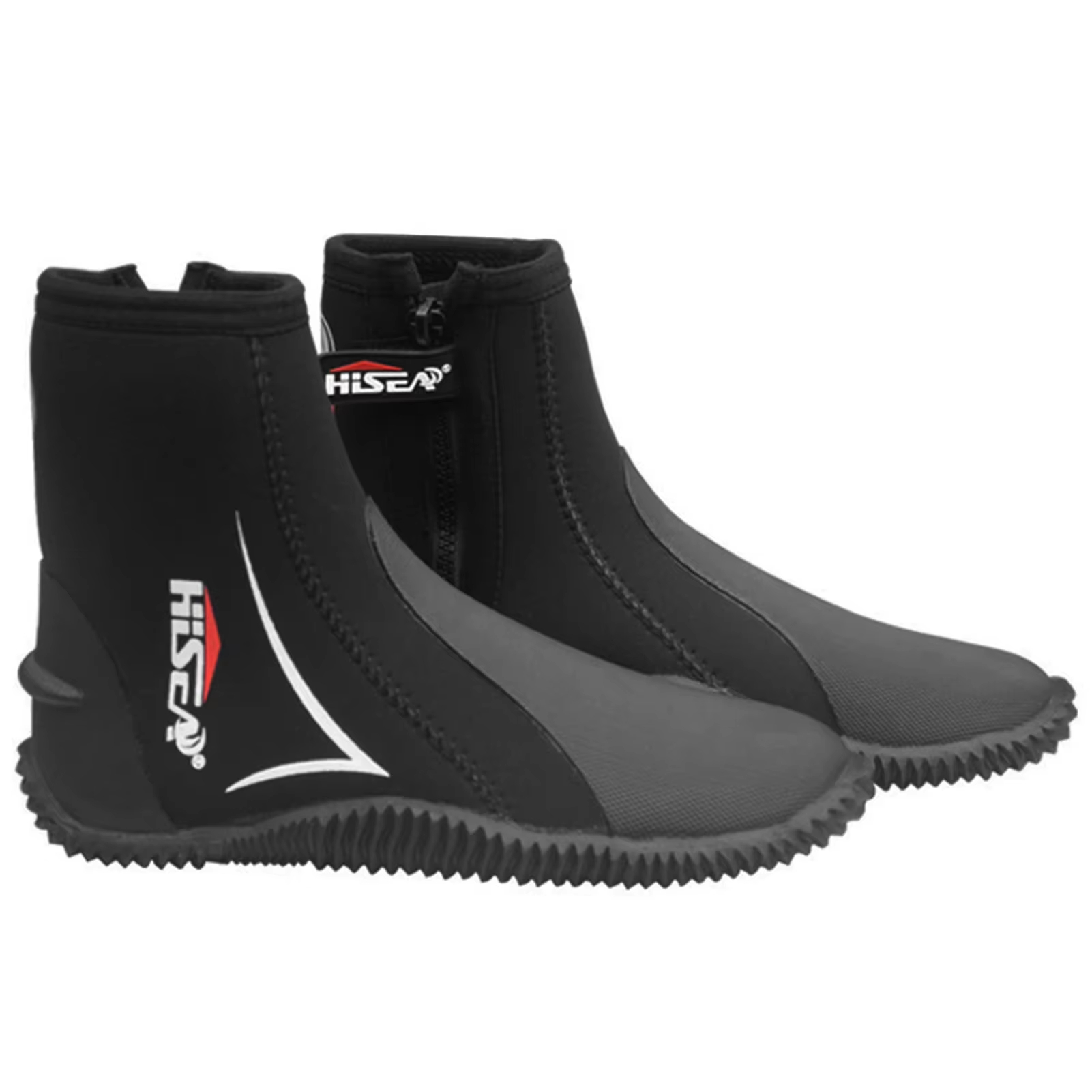 Botas de buceo de neopreno de 5mm, botas de traje de neopreno de alta elasticidad, cremallera lateral, zapatos de buceo, botas, accesorios para deportes acuáticos