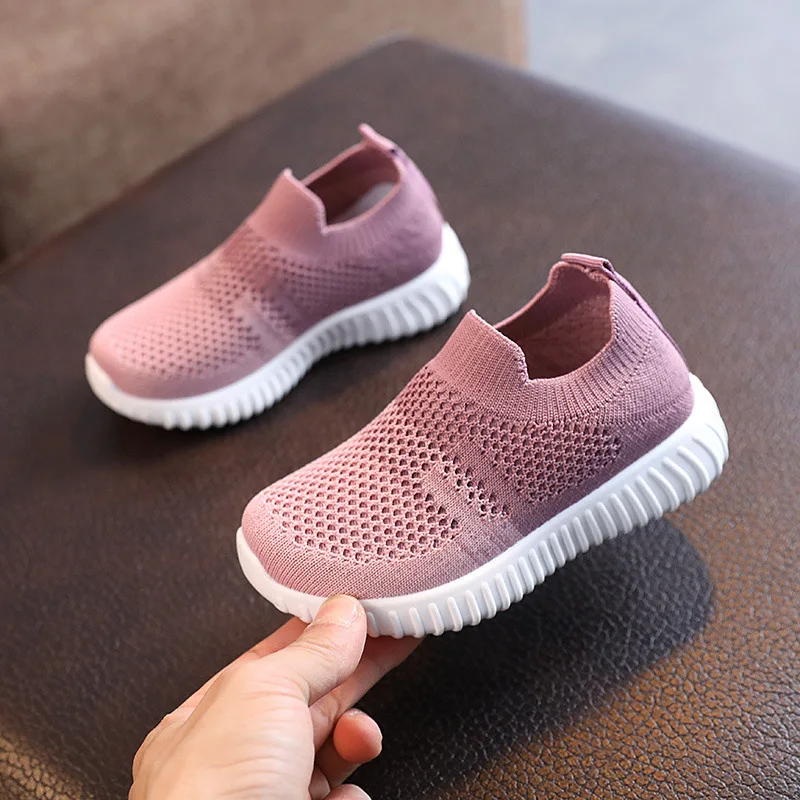เด็กวิ่งรองเท้าผ้าใบเด็กรองเท้าเด็กตาข่ายBreathable Anti-SlipเดินPatchwork Tenisเด็กวัยหัดเดินนุ่มSoledรองเท้า