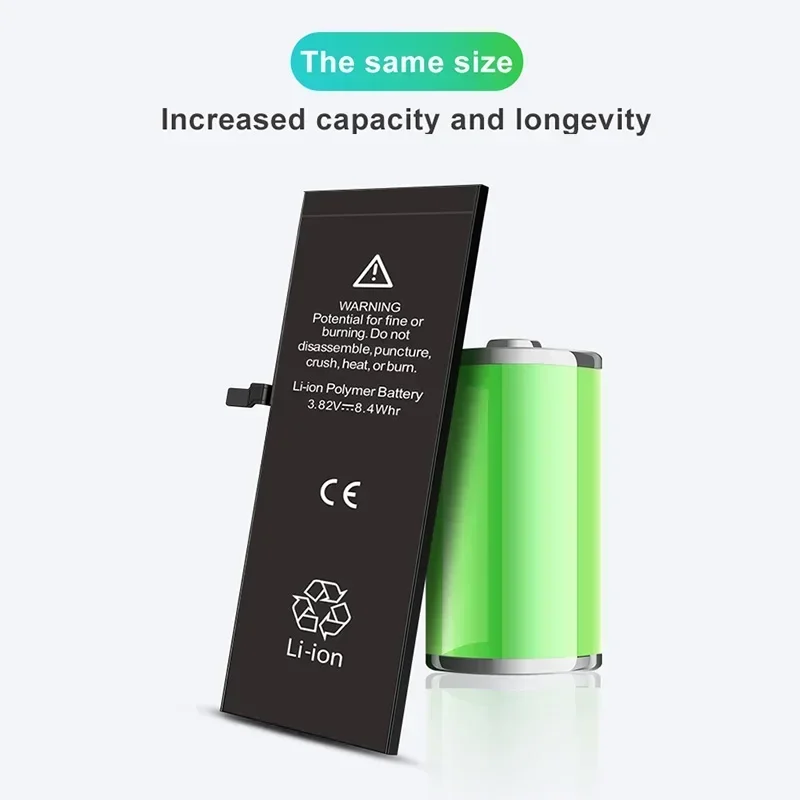 Zero Mới-Chu Kỳ Chất Lượng Cao Dành Cho iPhone 6S 6 5S 5 4 4S 7Plus 8Plus SE XR 6Plus X XS 11 Pro Max Di Động Pin Điện Thoại Dụng Cụ Dán