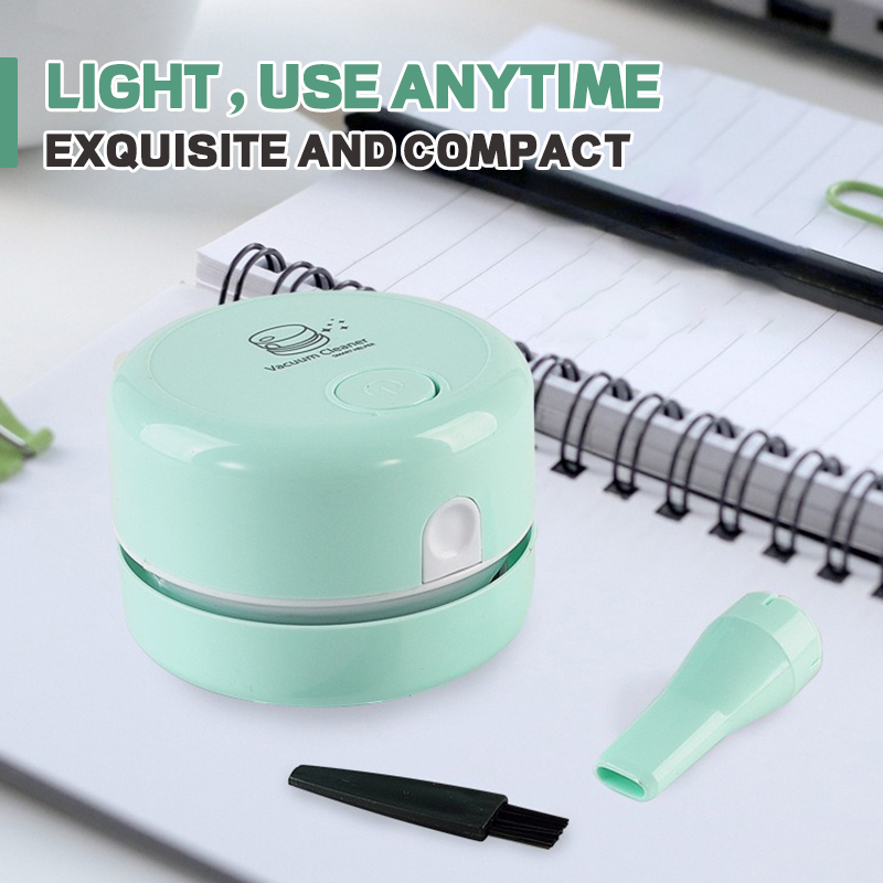 Desktop Stofzuiger Thuis Mini Draagbare Student Gebruik Gum Papier Potlood Spaanders Toetsenbord Grijs Elektrisch Vacuüm