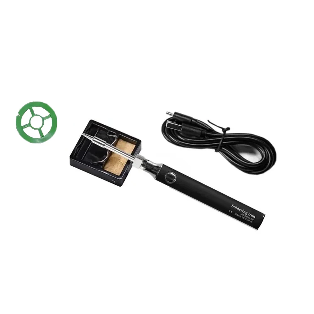 New Cordless Soldering Iron Tool Pen Portable USB 5V 8W Electric Powered 3 Tip Kit Rechargeable and Temperature Adjustment
