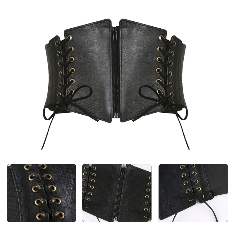 Women Elastic Underbust Corset Bustier Waist Training Cincher Adjustable Corsets