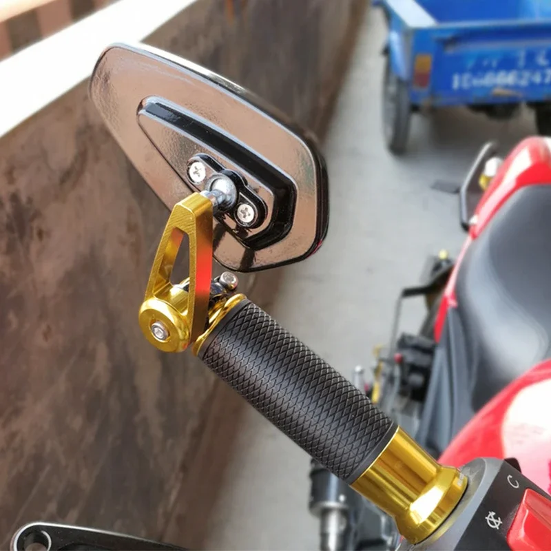 1 Paar 7/8 Zoll 22 mm Motorrad-Rückspiegel Universal Scooter Bar End Lenkerspiegel Rückspiegel Zubehör