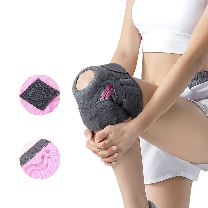 滑り止めシリコンニーパッド,衝撃吸収パッド,膝蓋骨プロテクター,保護ツール,安定性,1個