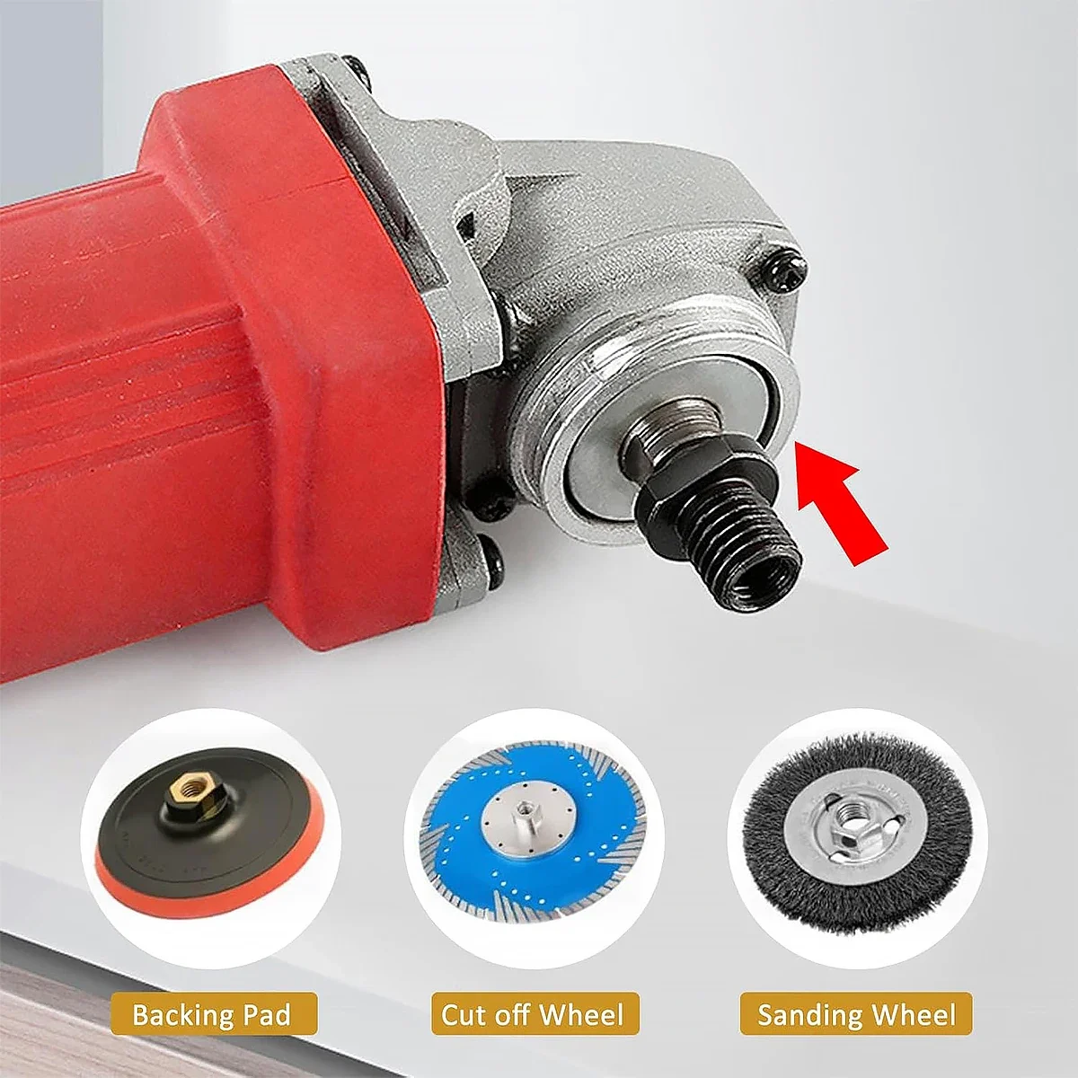 Adaptador de accesorio de amoladora angular, M10 a M14/M16, conector de interfaz de pulidora de cambio rápido negro, práctico convertidor de rosca